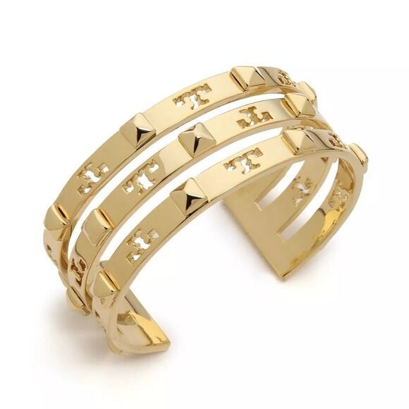 NIB RARE Tory Burch 16K Gold Plated Bracelet - Picture 1 of 10